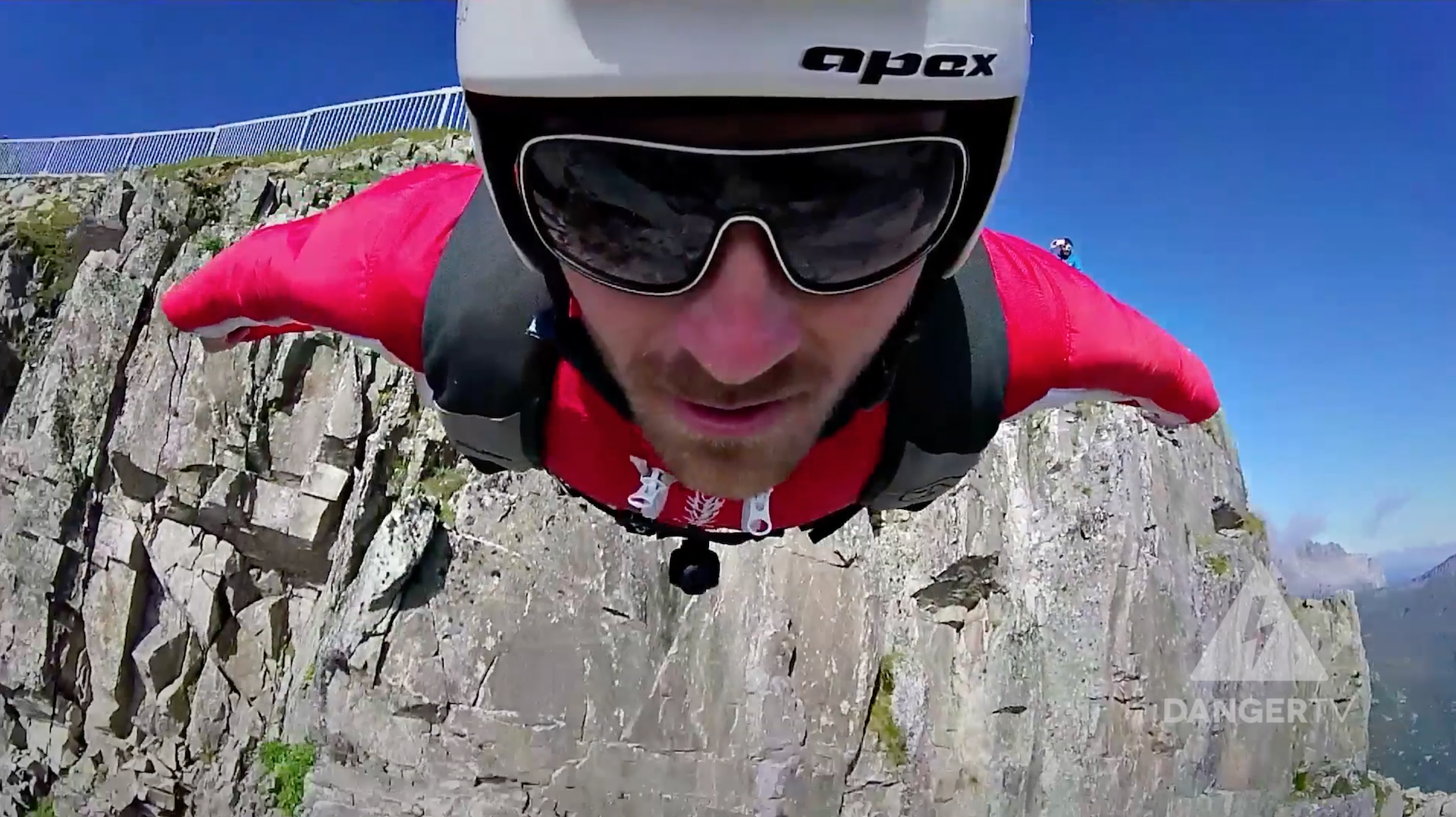 Man in wingsuit